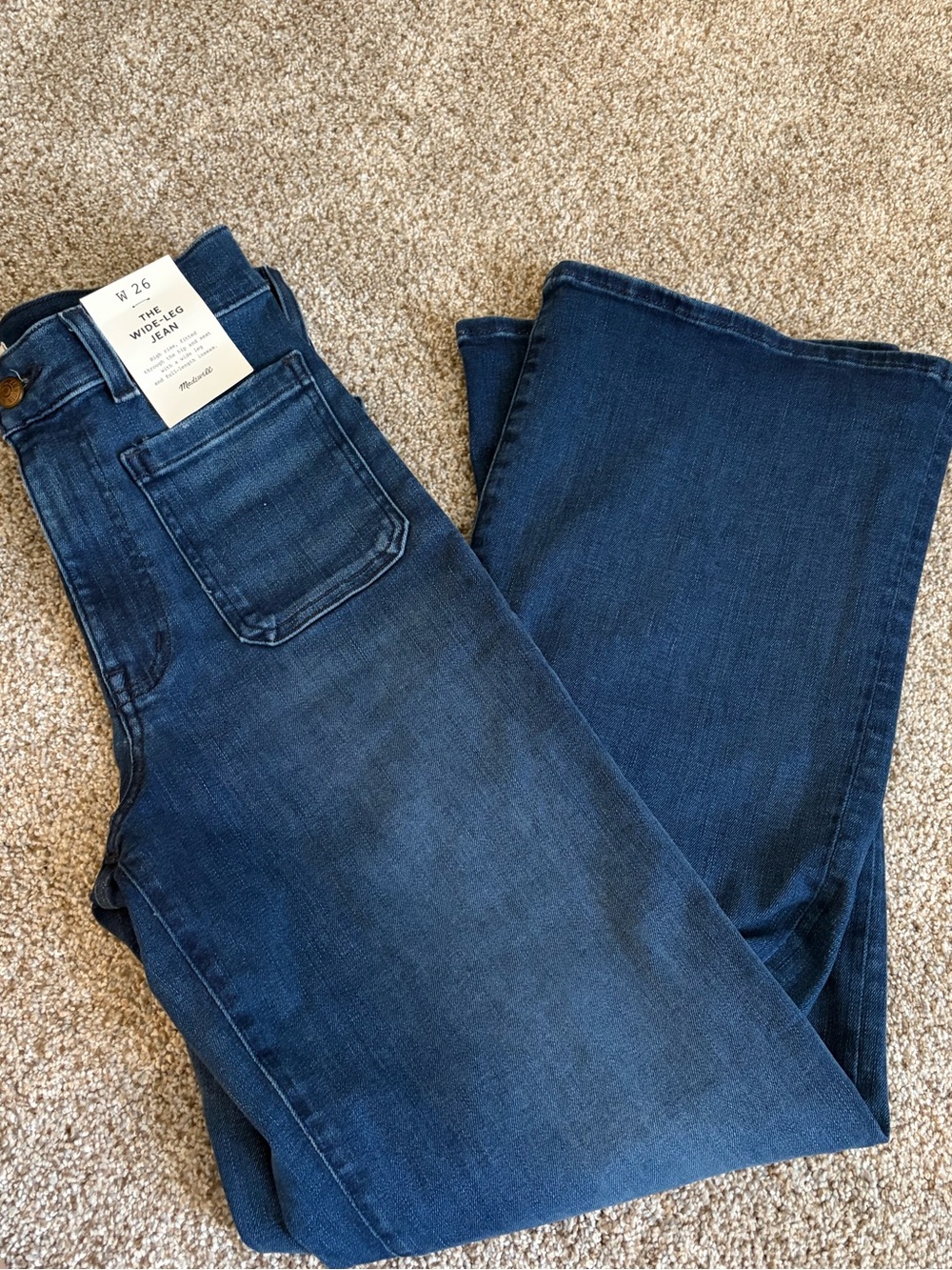 Madewell The Emmy Wide-Leg Jean in Super Stretch Denim